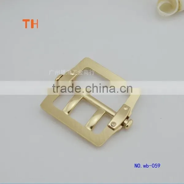 Light Gold Double Pin Belt Buckle Ornament Accessory for Handbag photo-5