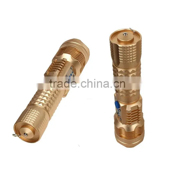 Y28 Aluminum Alloy USB Led Lights 10W Attack Head LED Torch 1000LM With USB Powerbank photo-2