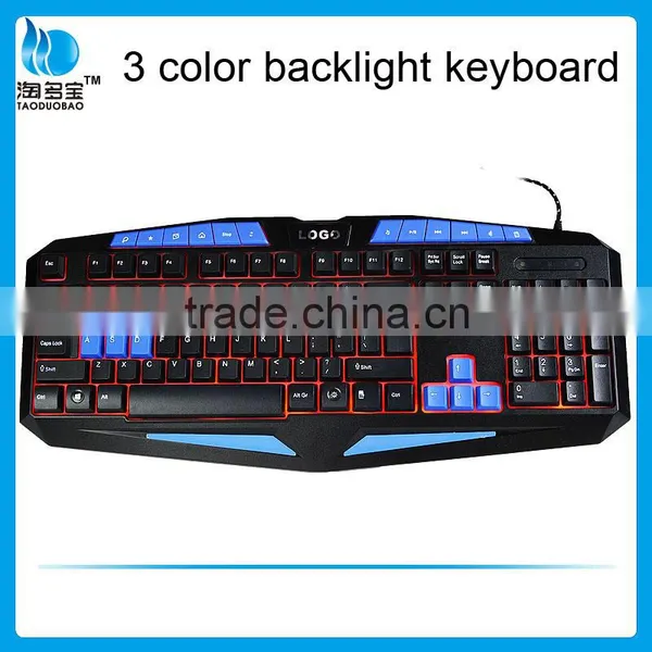 ISO Factory Wired Gaming Keyboard_three Colors Backlit Keyboard photo-4