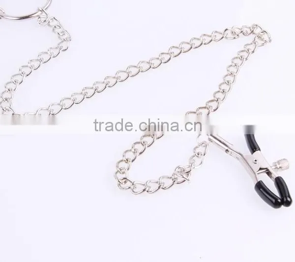 New Labia Clip and Long Nipple Clamps, Heathful Gay Sex Toys Stainless Steel Metal Massage photo-2