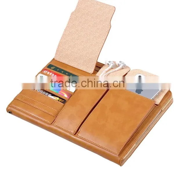 Multi Function High Quality Leather Case for Ipad, Leather Case With Hand Claps