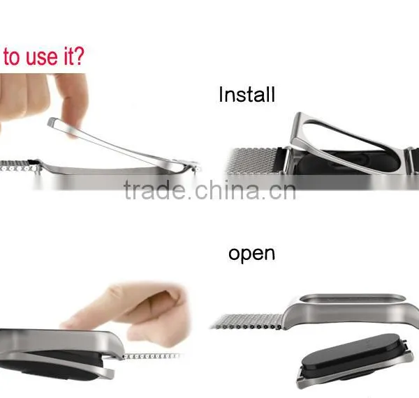 MIJOBS Replacement Bracelet For Xiaomi Mi Band 2 Genuine Leather Wristband photo-6