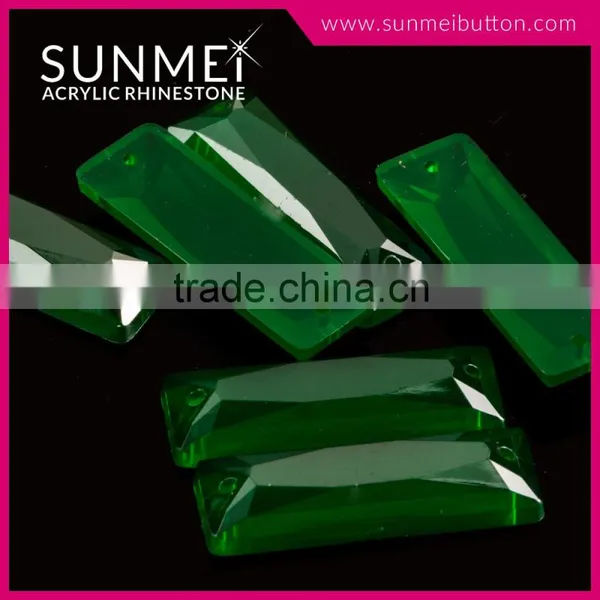 Factory Direct Sew on Flat Back Jade Rhinestone photo-3