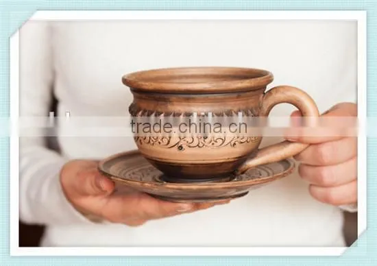Ceramic Cup With Saucer Ceramics and Pottery Stoneware Coffee Cup Handmade Cups and Saucers photo-4