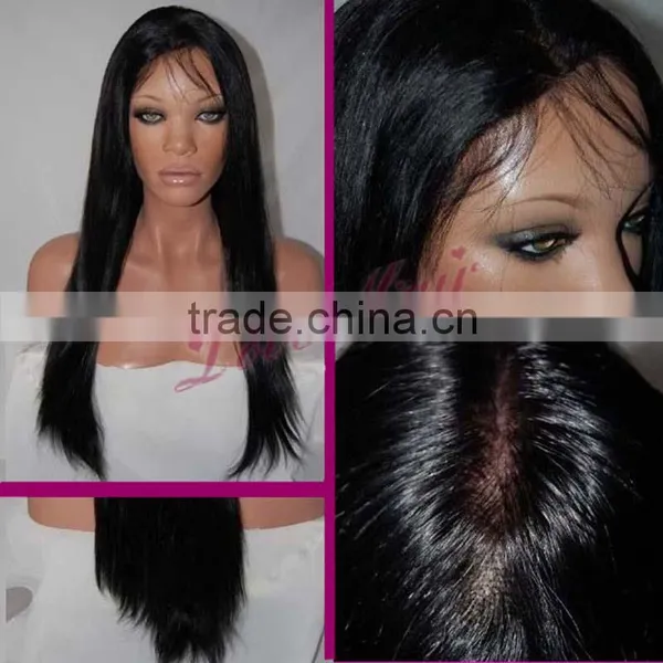Customed Wholesale Cheap Unprocessed Virgin Hair Full Lace Wig Brazilian Wig