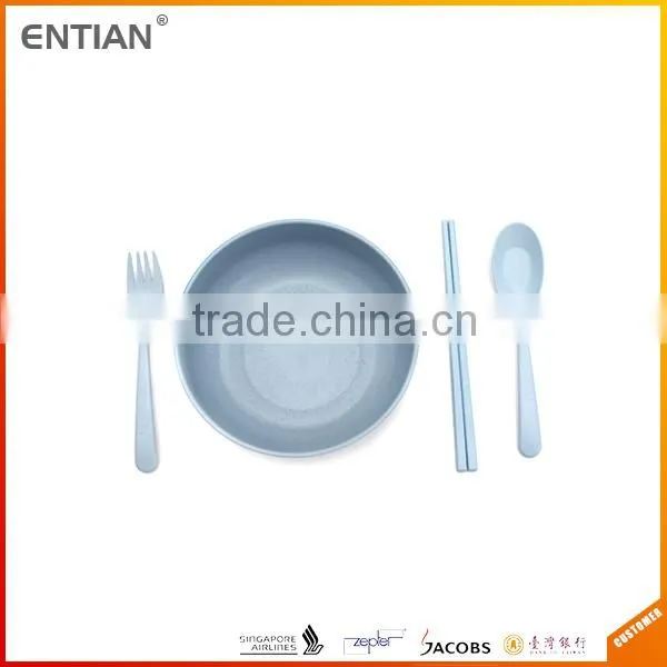 610ml Food Grade Palstic and Wheat Straw Fancy Bowl photo-5