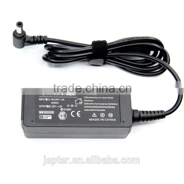Mini Charger 20V 2a for Lenovo Msi LG U100 Lgx110 X120 40w Laptop Power Adapter photo-2