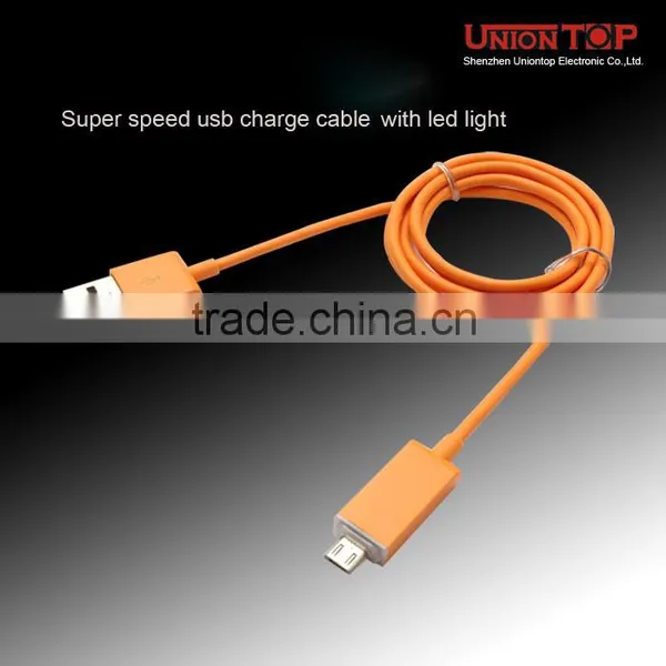China Factory Price High Quality 1m Round Led Light Usb Cable for Android Phone photo-5