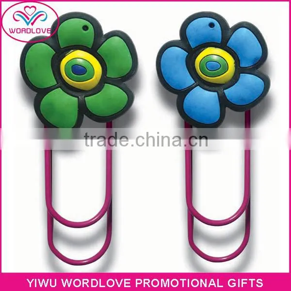 Custom 3D Love Heart Shaped PVC Magnetic Bookmark Clip for Sale photo-6