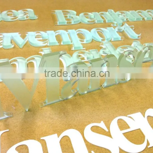 Acrylic Laser Cut Letters Acrylic Signage Lucite Logo Display Block photo-4