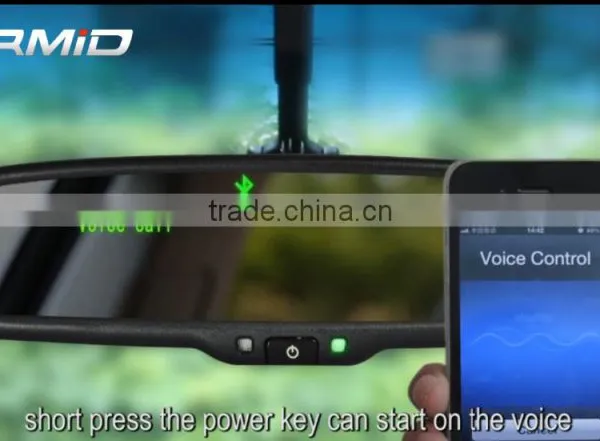 Bluetooth Rear View Mirror Built in Microphone Car Handsfree Kit Rear View Mirror Monitor photo-3