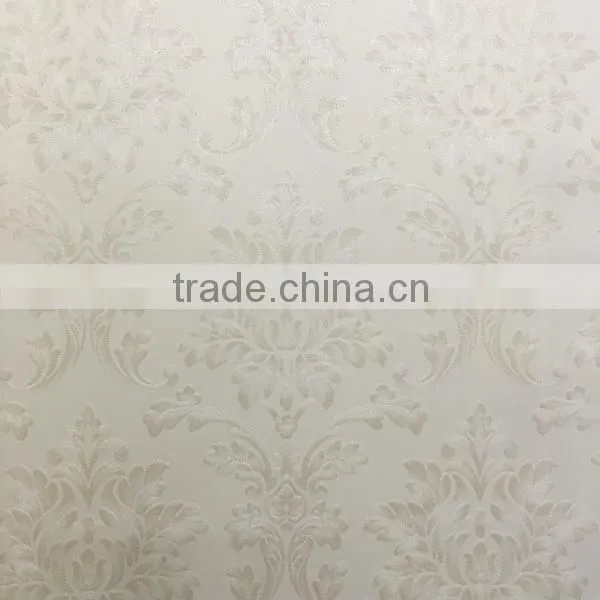 Embossed Wallpaper With Beautiful Pear Gloss European Flowers photo-3