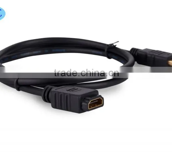 Male to Female 1M HDMI Cable With 24K Gold Plated photo-2