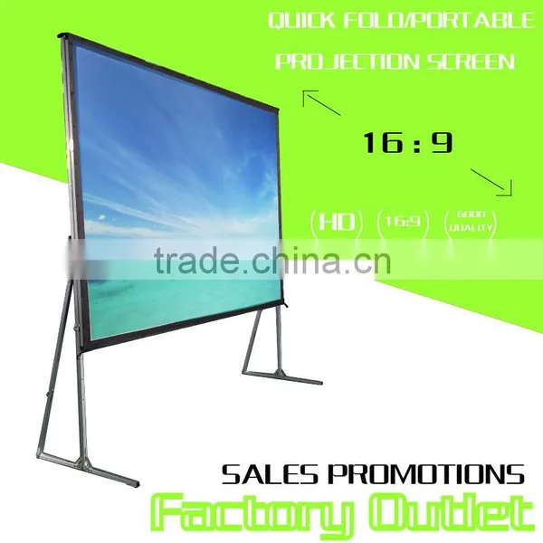 200 Inch 4:3 Fast Foldable Screen /3D Rear & Front Projection Screen Fabric photo-2