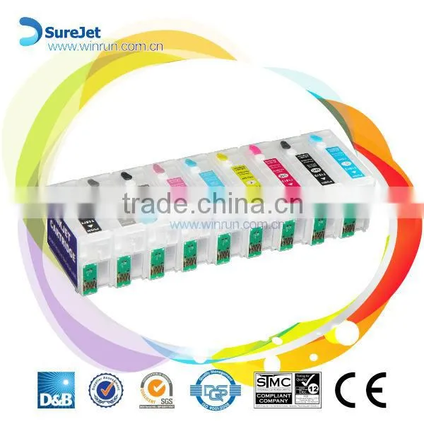 Refillable Ink Cartridge for Epson R3000 With Chip Made in China