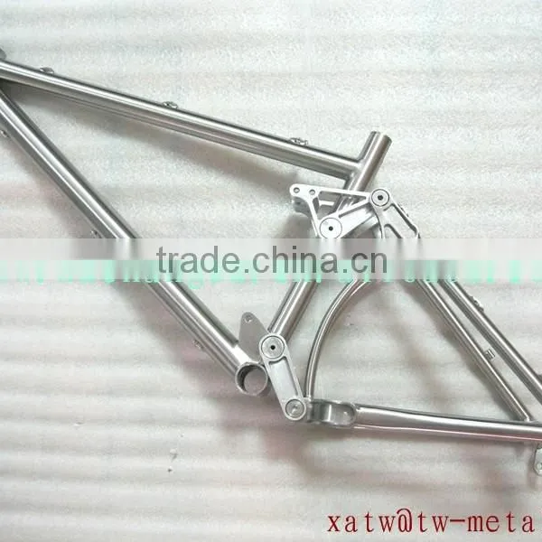 titanium full suspension mtb bike frame titanium suspension bike frame with 29er wheel size