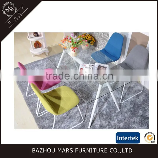 Dining Room Furniture Metal Glass Dining Table