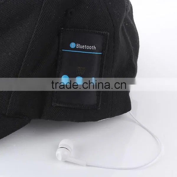 2016 New Creative Baseball Cap Hat Prevented Bask in Bluetooth Music Headphones Hat Cap Hands-free Bluetooth Headset photo-2