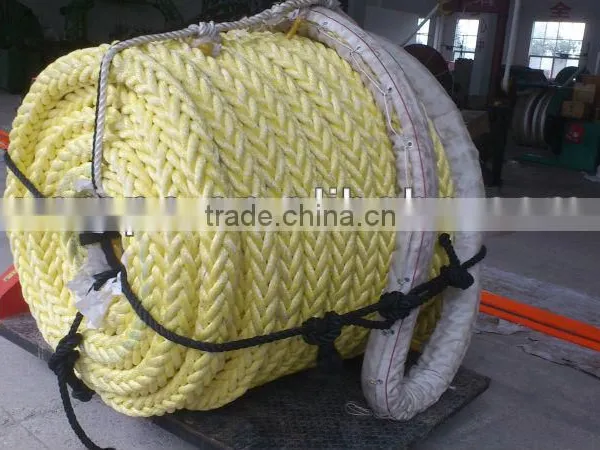 Yellow Danline Rope/polypropylene Monofilament Rope/diameter 88mm PP Rope