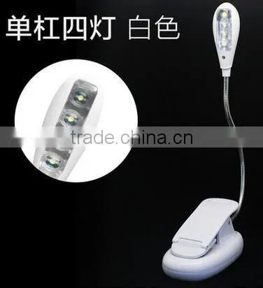 Rechargeable Book Reading Light With 4 LED Bulb and Clip Suitable for Travel,Reading, Camping,bbq Light photo-3