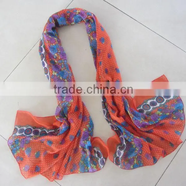 Turkish Printing Silk Scarf photo-4