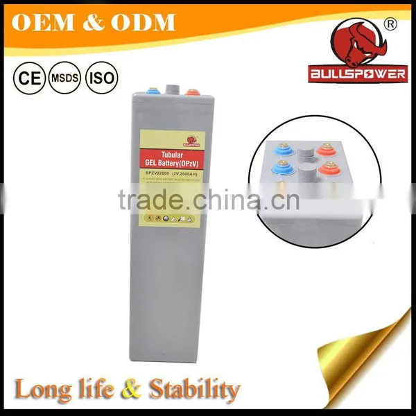 20 Years Design Life High Power Cycles 2V 1000ah OPZV Gel Solar Battery photo-4