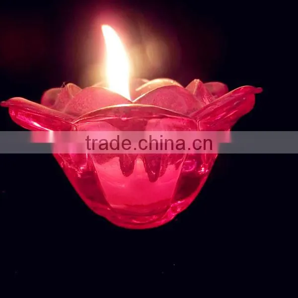 Candle Holder/unique Shaped Colored Glass Empty Wax Container Jar photo-3