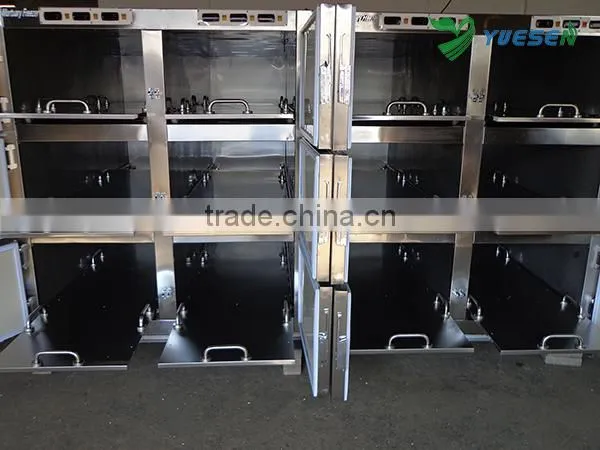 YSSTG0106 201 and 304 Stainless Steel DANFOSS Compressor 6 Bodies Mortuary Refrigerator photo-2