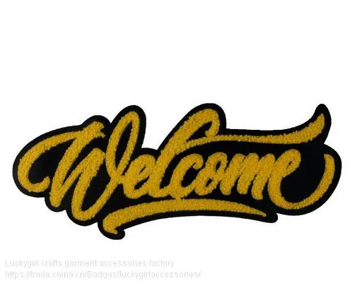 Sew-on Embroidery Chenille Patch Embroidery Towel Letters photo-3