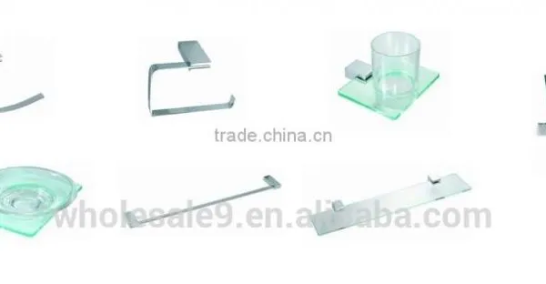 New Design Modern Zinc Alloy Chrome Bathroom Accessory Set photo-2