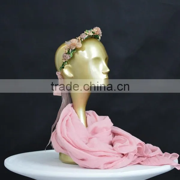 Fashion Blue /Golden Long Neck Female Mannequin Display for Wig/ Hat photo-5
