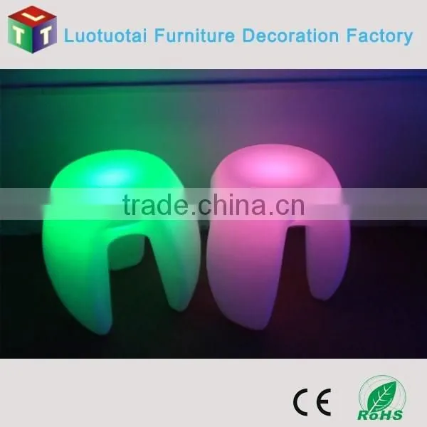 Full Color Lighted up LED Stool Chair for Party With Remote Control photo-2