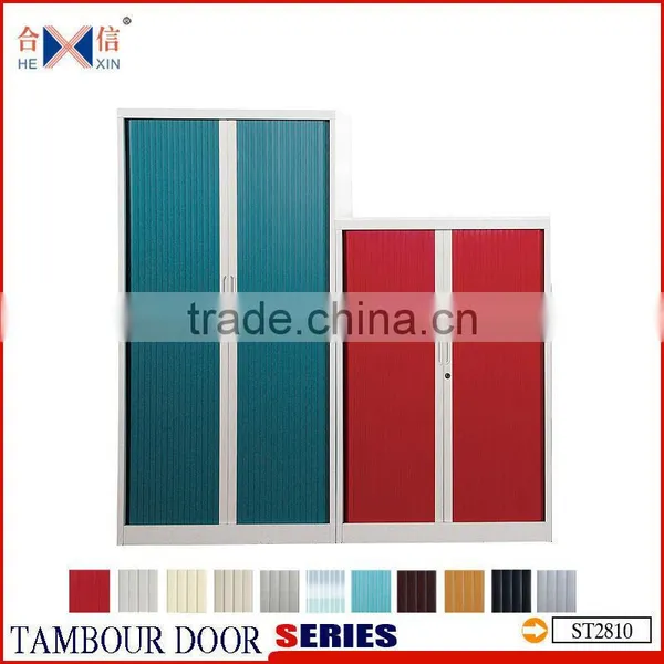 Executive Steel Side Shutter Door Storage Cabinets ,sturdy Tambour Door Office Cabinets,steel Cupboard