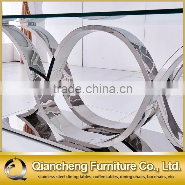 2017 Latest Stainless Steel Marble Dining Table Dining Furniture photo-6