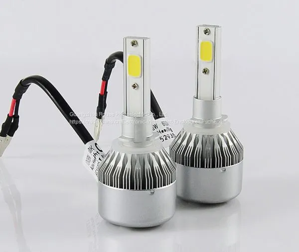 LED Headlight Kit Single Kit S2 H27 880 881 Cob Led Car Headlight High/low 72w 8000lm 2.5a Led Car Headlight photo-2