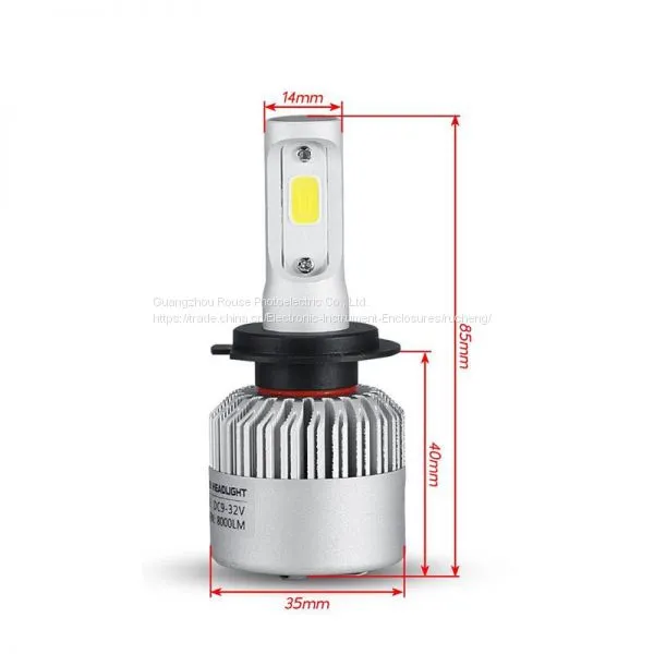 2017 New Products 9-32V S2 H7 Cob Led Car Headlight High/low 72w 8000lm 2.5a Led Car Headlight photo-4