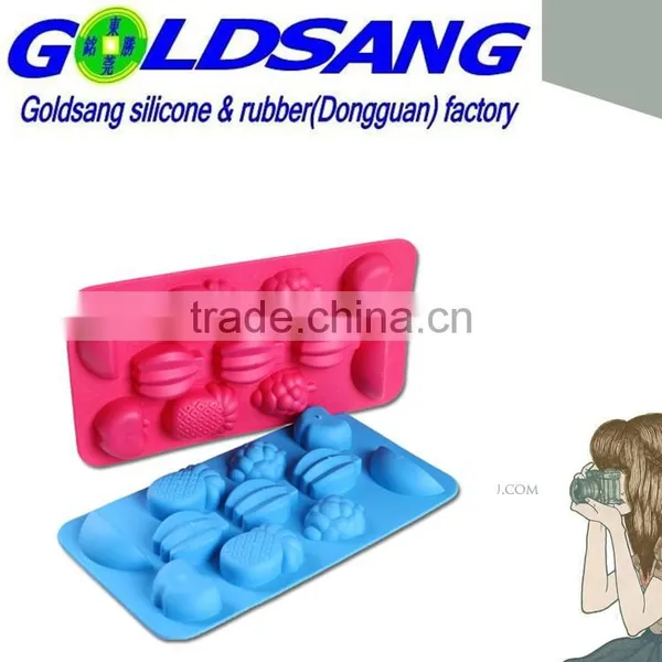 2015 FDA Hot Selling Fruit Shaped Silicone Ice Cube Tray photo-3