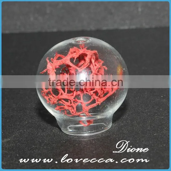 Mini Glass Dome Hanging Clear Glass Balls Rose in Glass Dome photo-4