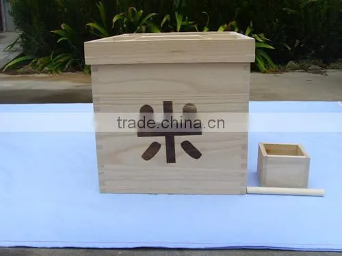 The Original Wood Color and Practical Rice Storage Box photo-6