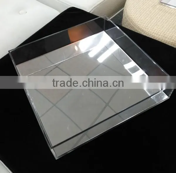 2017 Custom Made Square Clear Acrylic Serving Trays Wholesale photo-6