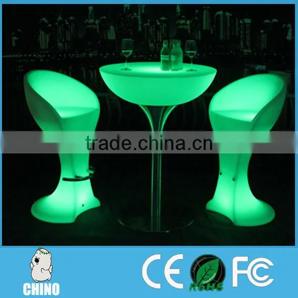 High Led Cocktail Table Metal Table With Chair for Event photo-2