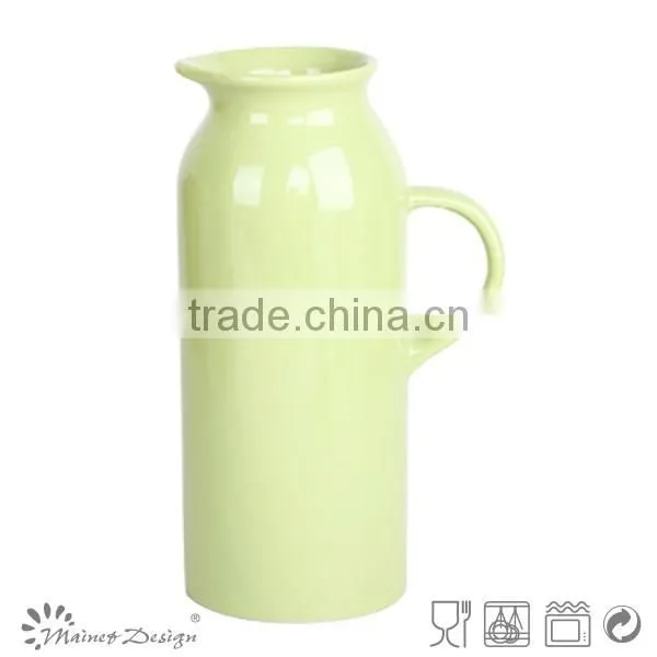 Delicate Emboss Crockery Stoneware Houseware Colorful Pitcher photo-2