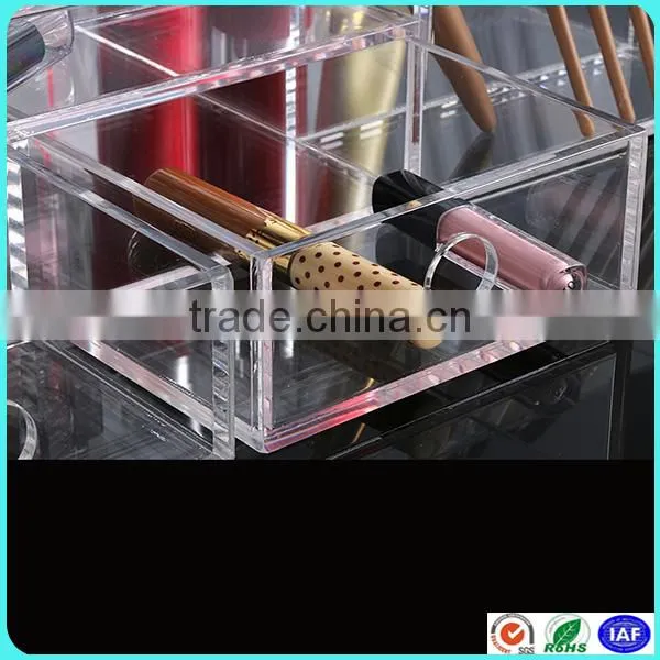 HIGH Quality and Custom Clear Acrylic Jewelry Box With Drawer photo-5