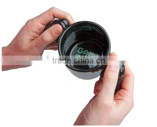 Ceramic Novelty 3D Game Button Double Handle Mugs photo-3