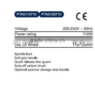115mm or 125mm 710W Angle Grinder With GS CE EMC FFU photo-2