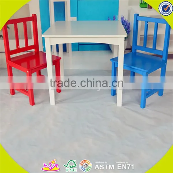 Wholesale Hot Wooden Study Table and Chairs Set,simple Style Kids Table and Chairs Set,top Sale Table and Chairs Set W08G223 photo-4