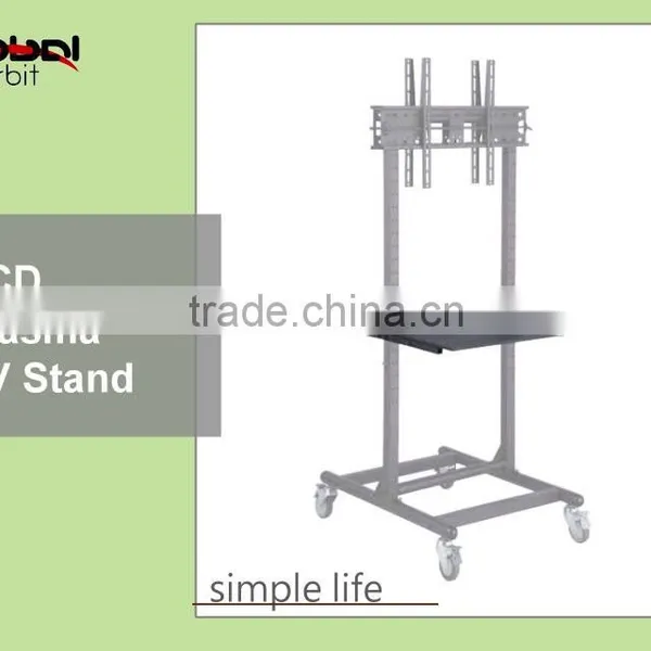 High Quality Plasma TV Bracket Screen Holder Rack Movable TV Cart photo-2