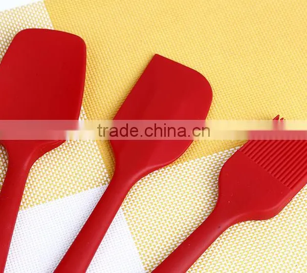 Full Silicone Top Quality Best Seller Silicone Spoon Brush Knife Silicone Set photo-6