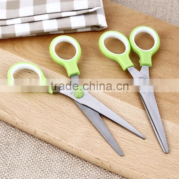 Newest Fashional Colorful Ball Pat Shape Stainless Steel Blade Rubber and Plastic Scissors photo-3