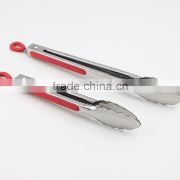 9 Inch Mini Kitchen Ware Stainless Steel Tongs photo-6